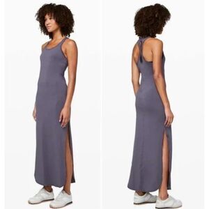 Lululemon Restore and Revitalized Maxi Dress in Moonwalk Racerback Tank Size 6